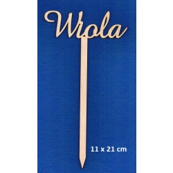 Sklejka #3mm Wiola 11x21cm , topper / 7655